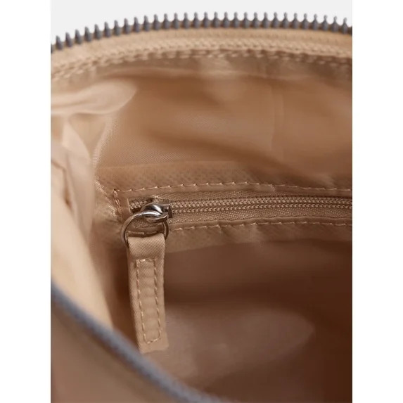 No Boundaries Women’s Medium Nylon Tote with Crossbody Scrunch Strap, Tan | Walmart (US)