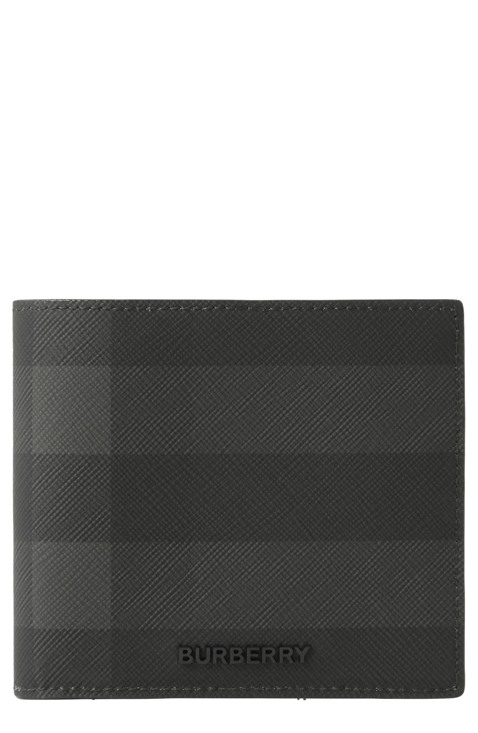 Check Coated Canvas Bifold Wallet | Nordstrom