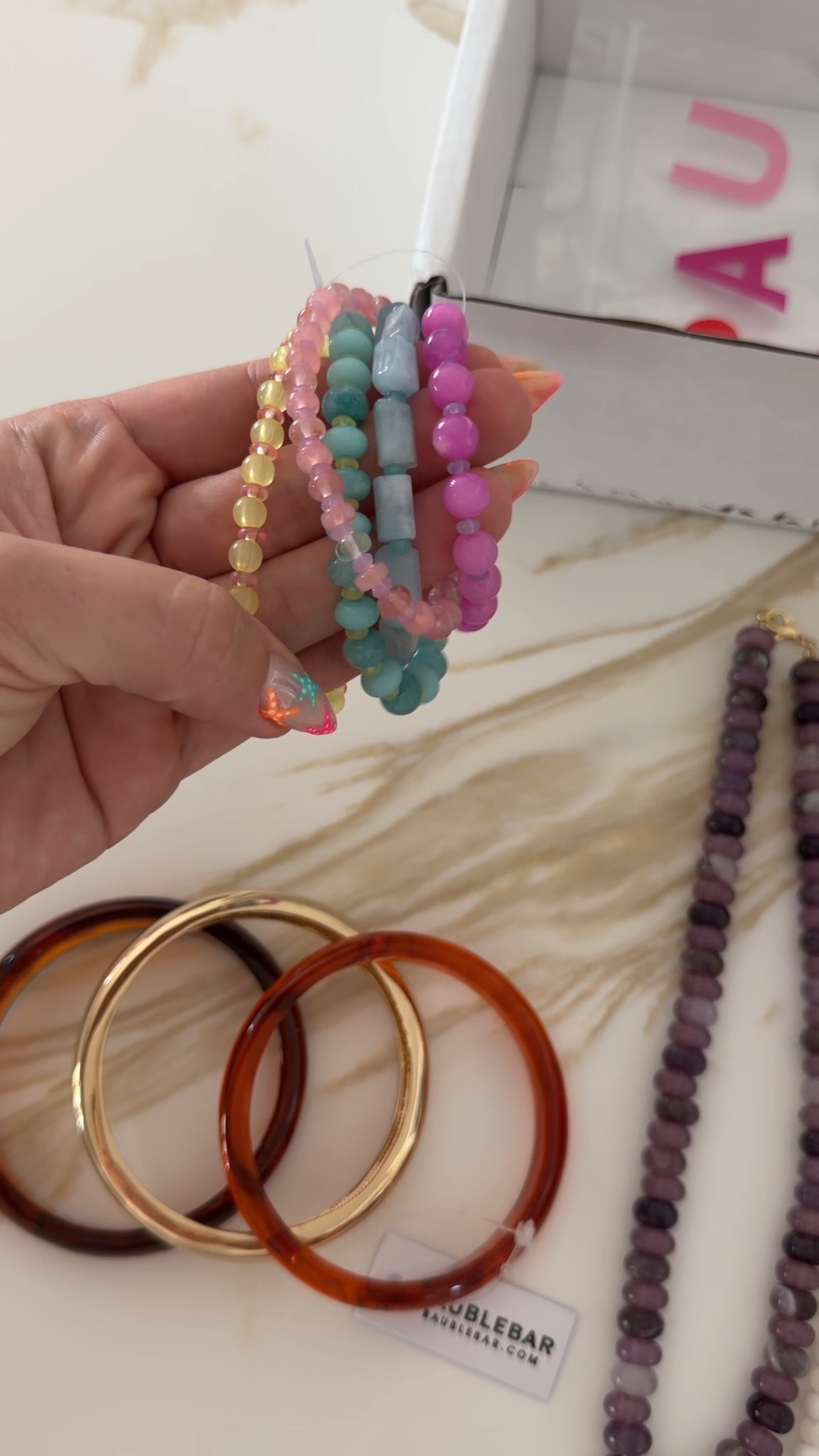 summer jewelry beads and bangles for 20% off!

#LTKSeasonal #LTKSaleAlert