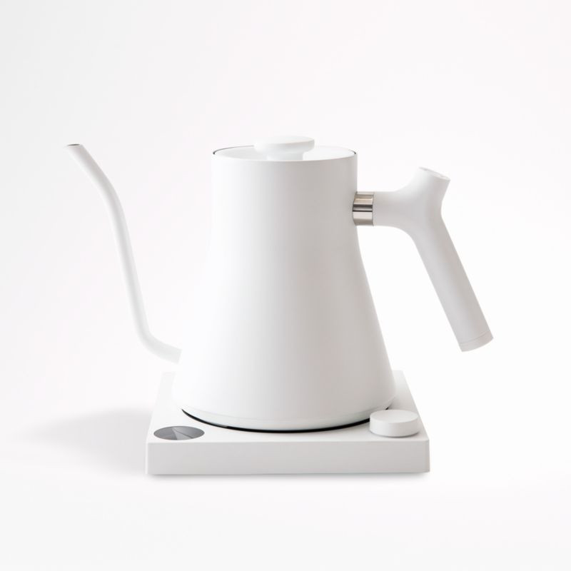 Fellow Stagg EKG Matte White Electric Pour-Over Tea Kettle + Reviews | Crate & Barrel | Crate & Barrel