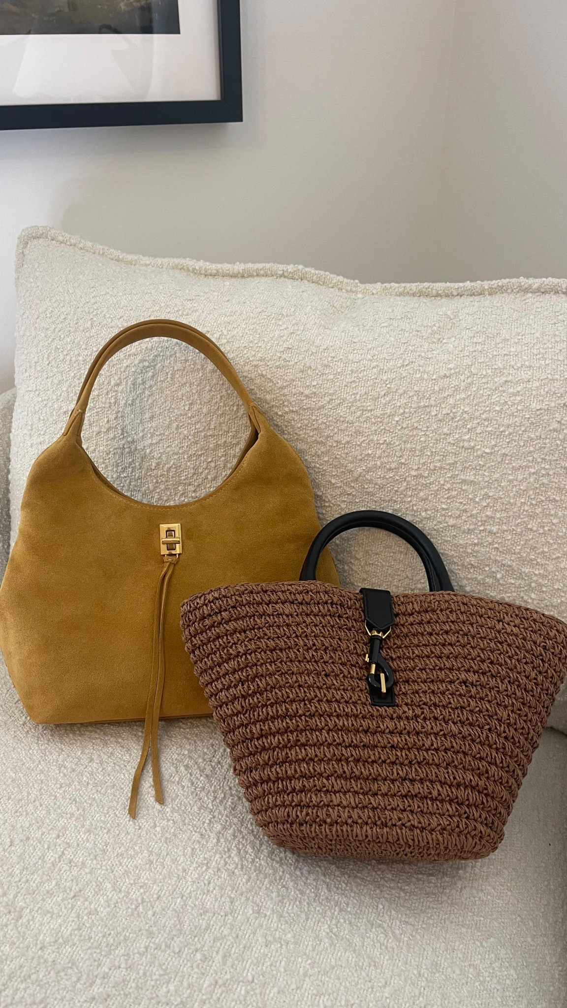 Rebecca Minkoff 
Megan Fan Tote
Darren Whipstitch Carrysome

#LTKStyleTip #LTKItBag