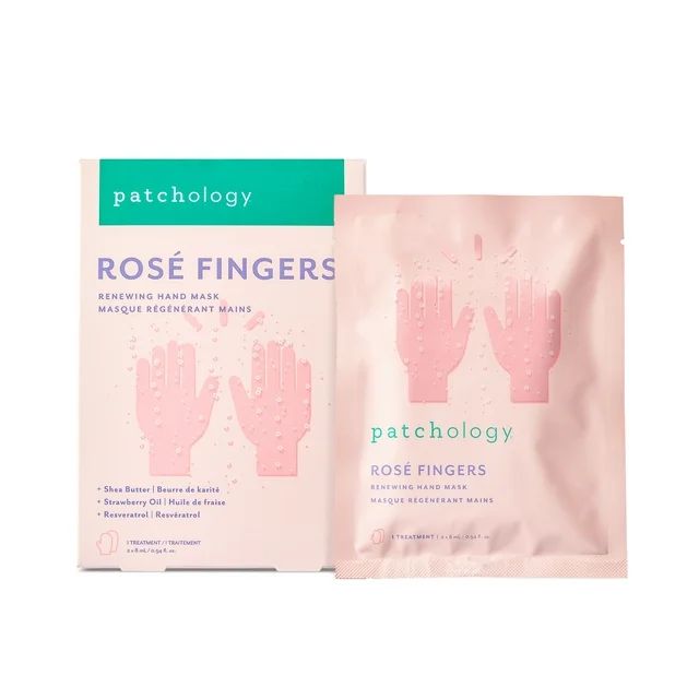 Patchology Rosé Fingers- Hydrating & Anti-Aging Hand Mask, Single - Walmart.com | Walmart (US)