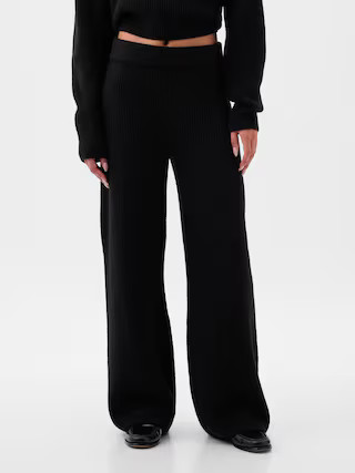 CashSoft Shaker-Stitch Sweater Pants | Gap (US)