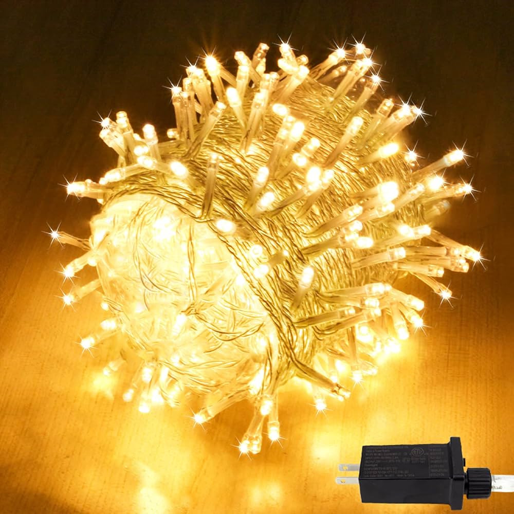 SANJICHA Extra-Long Christmas Lights Outdoor/Indoor, Upgraded Super Bright String Lights, Waterpr... | Amazon (US)