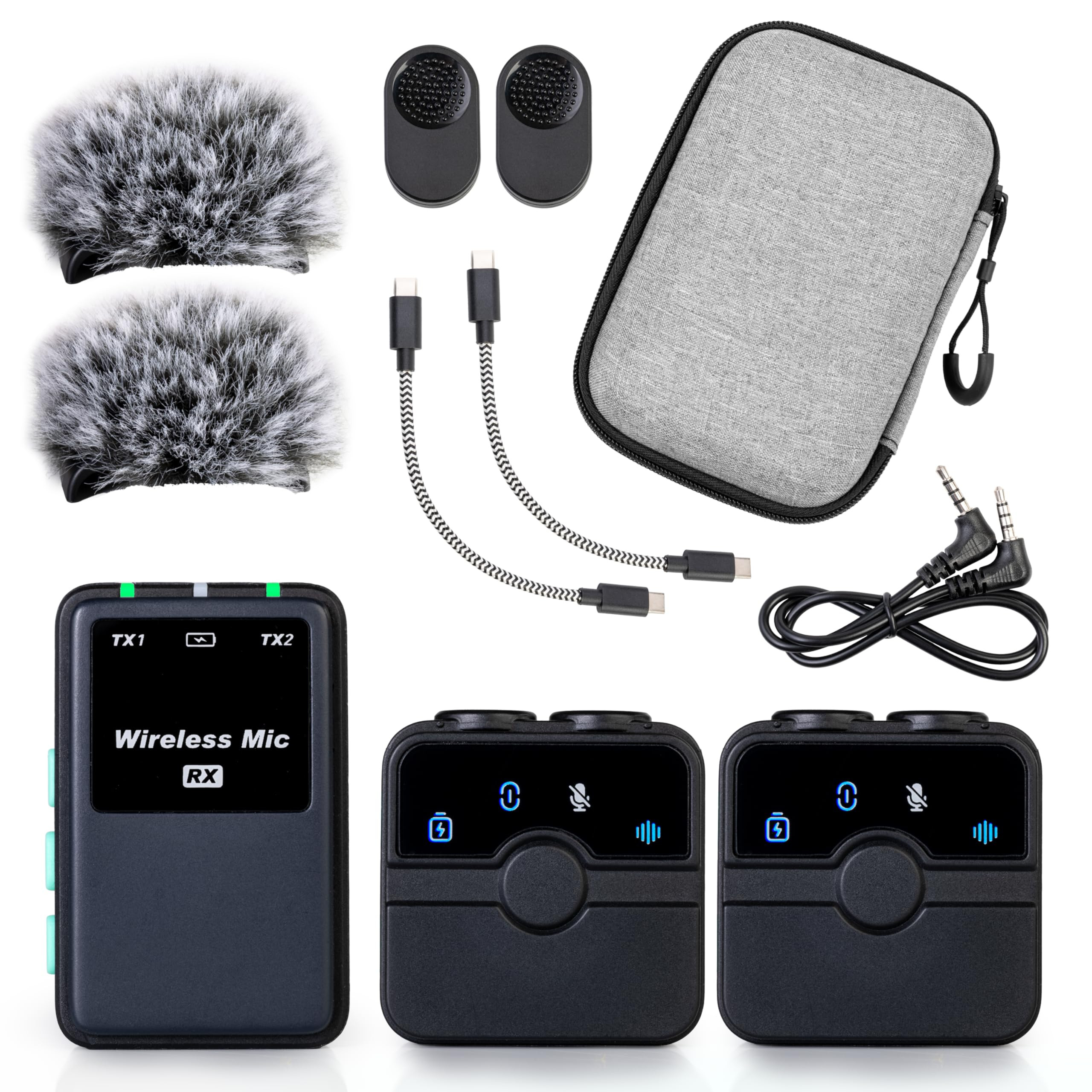 CreatorMic voice-enhancing mini wireless microphone for iPhone/Android/Camera - limiter, voice EQ... | Amazon (US)