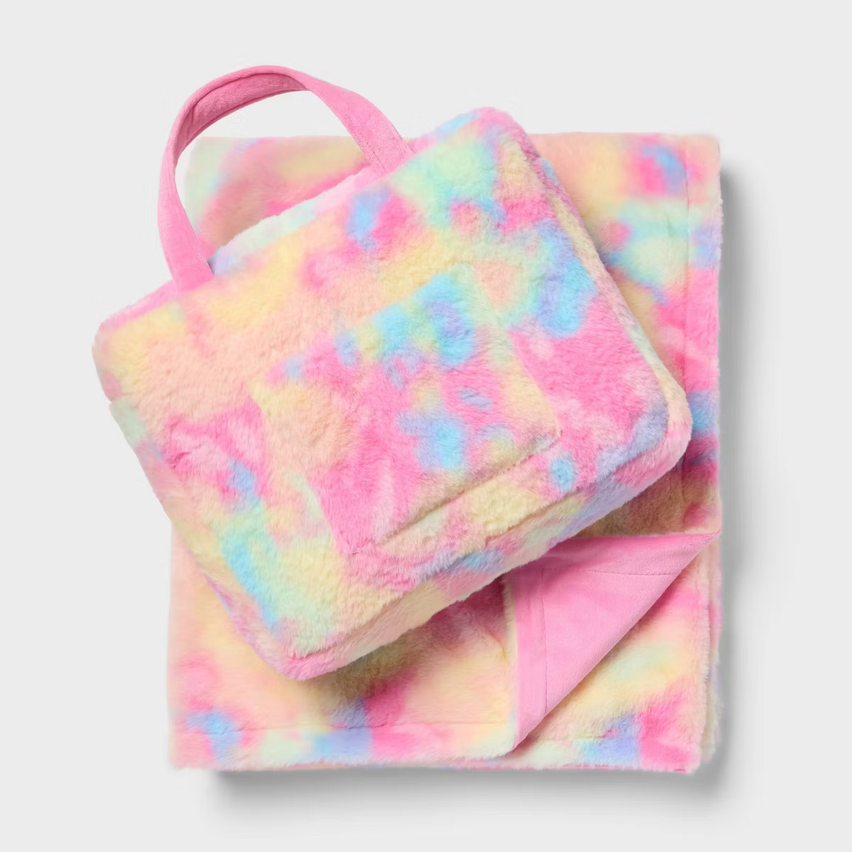 50"x60" Kids' On-the-Go Tie Dye Throw Blanket in a Bag Set - Pillowfort™ | Target
