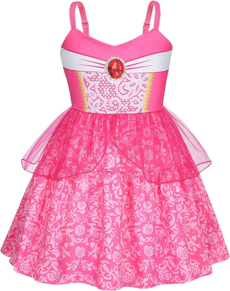 AmzBarley Princess Dress Up for Girls Halloween Costume Birthday Party Christmas Gift Toddler Kid... | Amazon (US)
