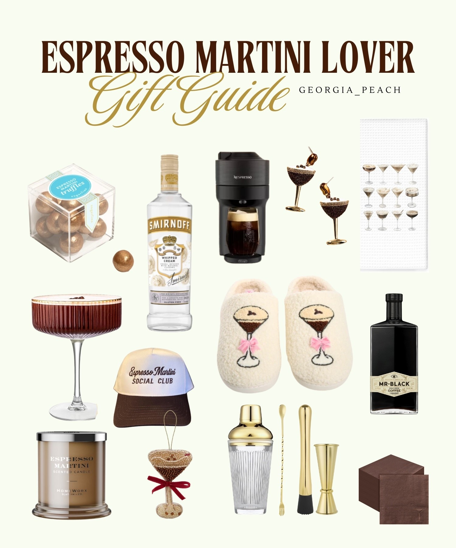 Espresso Martini gift guide 🍸☕ Fun, stylish, and unique gift ideas for coffee cocktail lovers. Perfect for holidays, birthdays, or any special occasion for your favorite martini enthusiast #giftguide #giftsforher #giftideas #christmasgifts #holidaygift #espressomartini #martinilover

#LTKHoliday #LTKCyberWeek

#LTKGiftGuide