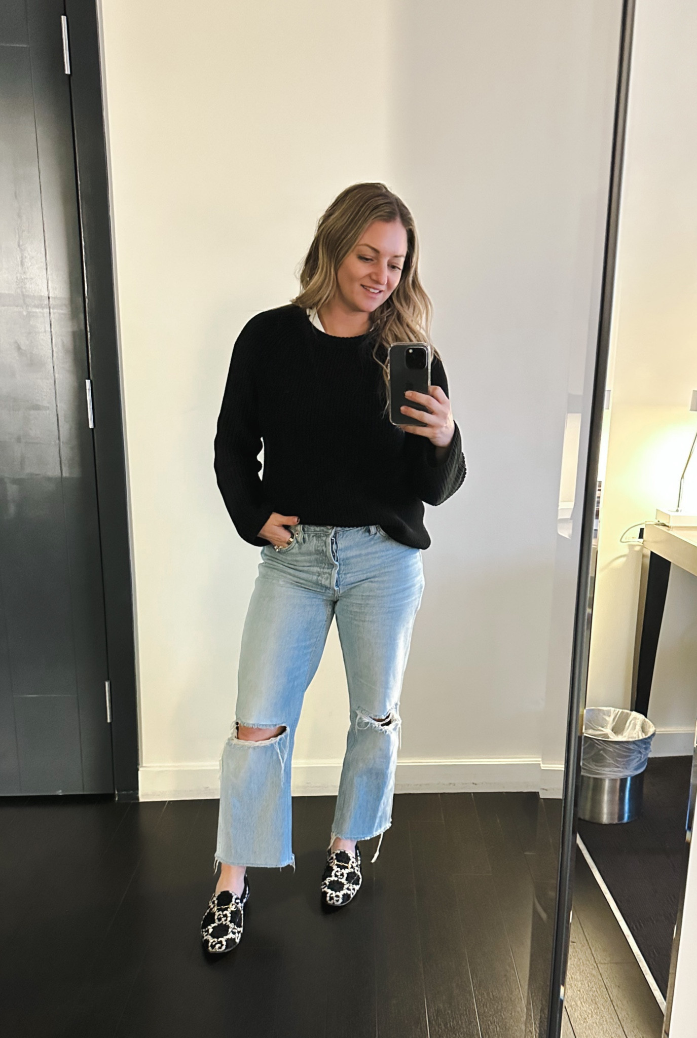 This is my standard airplane attire! Sweater with a peep of a white undershirt for contrast and my fave comfy shoes. 

Shoes are old, but tagged some news and some dupes!! 

#LTKtravel