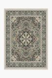 Hendesi Heriz Sage Rug | Ruggable