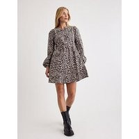 Nobodys Child Leopard Print Mini Dress - Multi | Very (UK)
