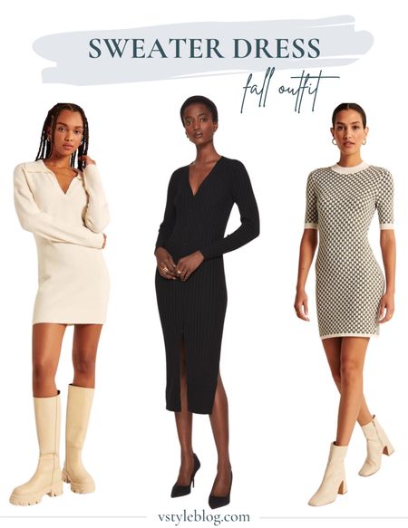 Fall sweater dresses - available at Nordstrom & Abercrombie (15% off with code FALL15) #blackdress #mididress #minidress 

#LTKunder100 #LTKsalealert #LTKstyletip #LTKSeasonal #LTKworkwear