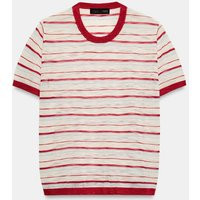Zara - Short Sleeve Striped Knit Top - Multicoloured - L - Woman | Zara UK