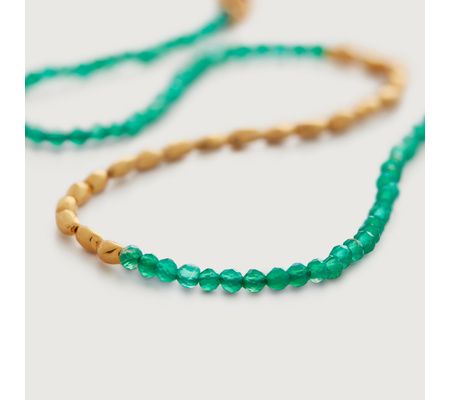 Mini Nugget Gemstone Beaded Necklace Adjustable 41-46cm/16-18' | Monica Vinader (US)