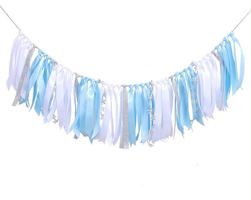 Wedding, Anniversary Party Decorations - Snowflake Theme Birthday Banner - Prince Charming Blue A... | Amazon (US)
