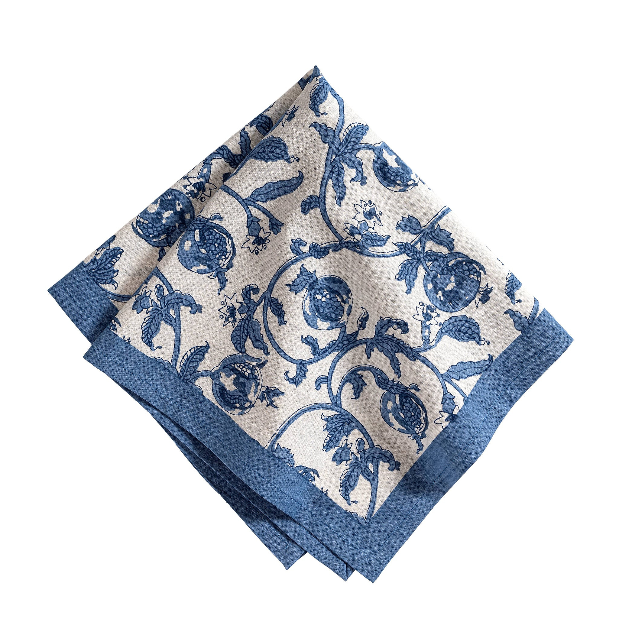 Granada Napkins Cornflower Blue, Set of 6 | Couleur Nature