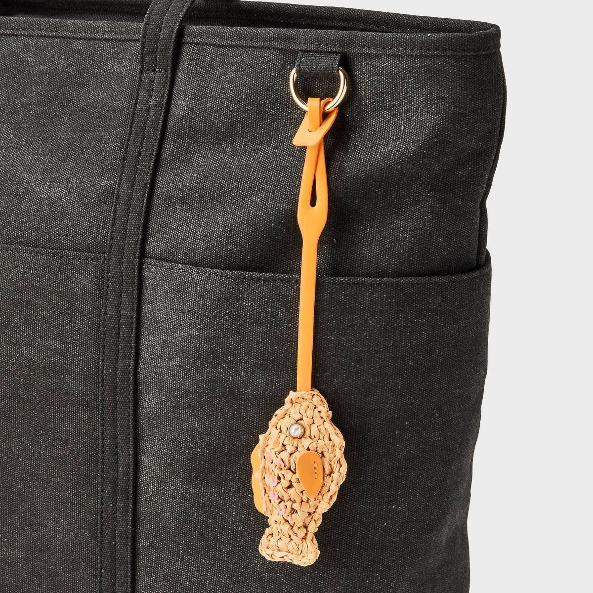 Straw Fish Bag Charm Accessory - A New Day™ Orange | Target