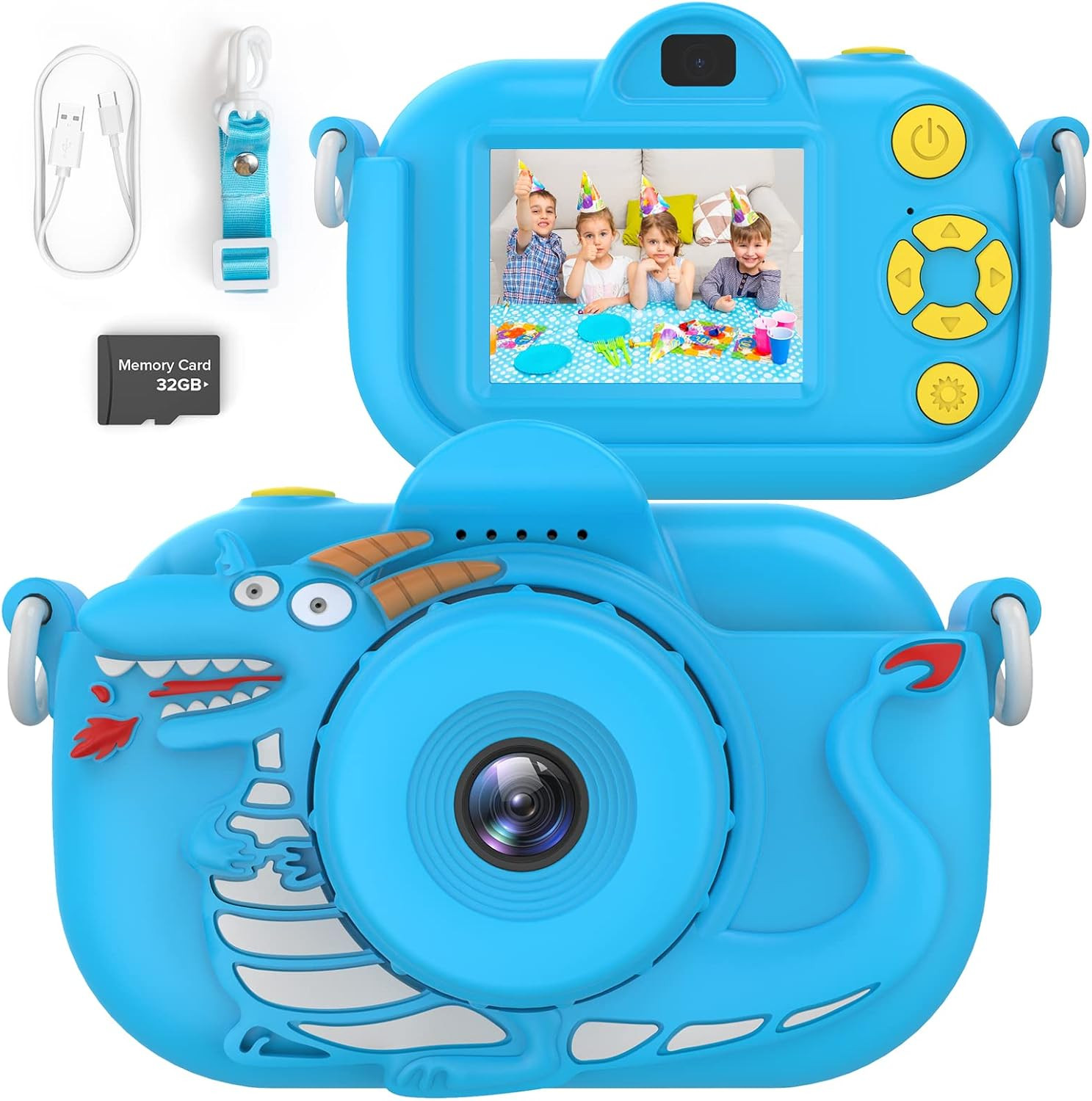 ENGUNS Kids Camera for Boys Age 3-12 Toddlers, 32MP HD Digital Camera for Boys Birthday Gifts Toy... | Amazon (US)