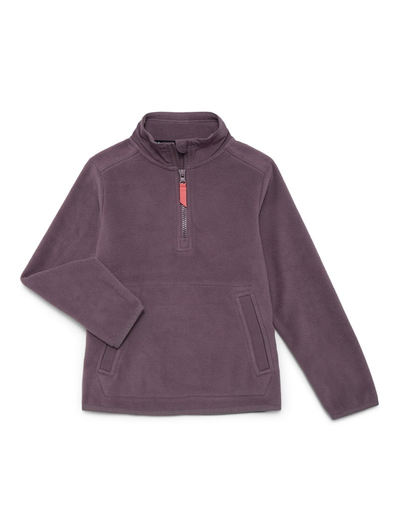 Athletic Works Boys Half Zip Microfleece Pullover, Sizes 4-18 & Husky | Walmart (US)