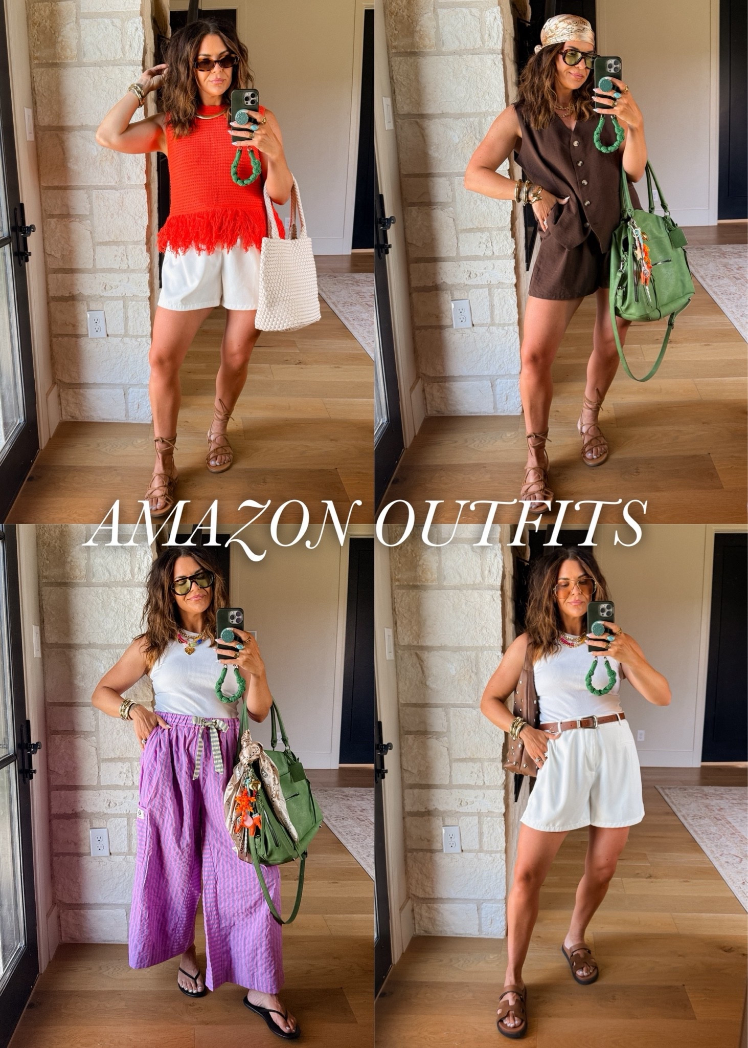 5 summer Amazon outfits 
Orange top: large
White shorts: large
Brown vest set: XL
Pink/purple pants: XL
Tank: large

#LTKOver40 #LTKMidsize #LTKootd #LTKOver40 #LTKMidsize #LTKootd