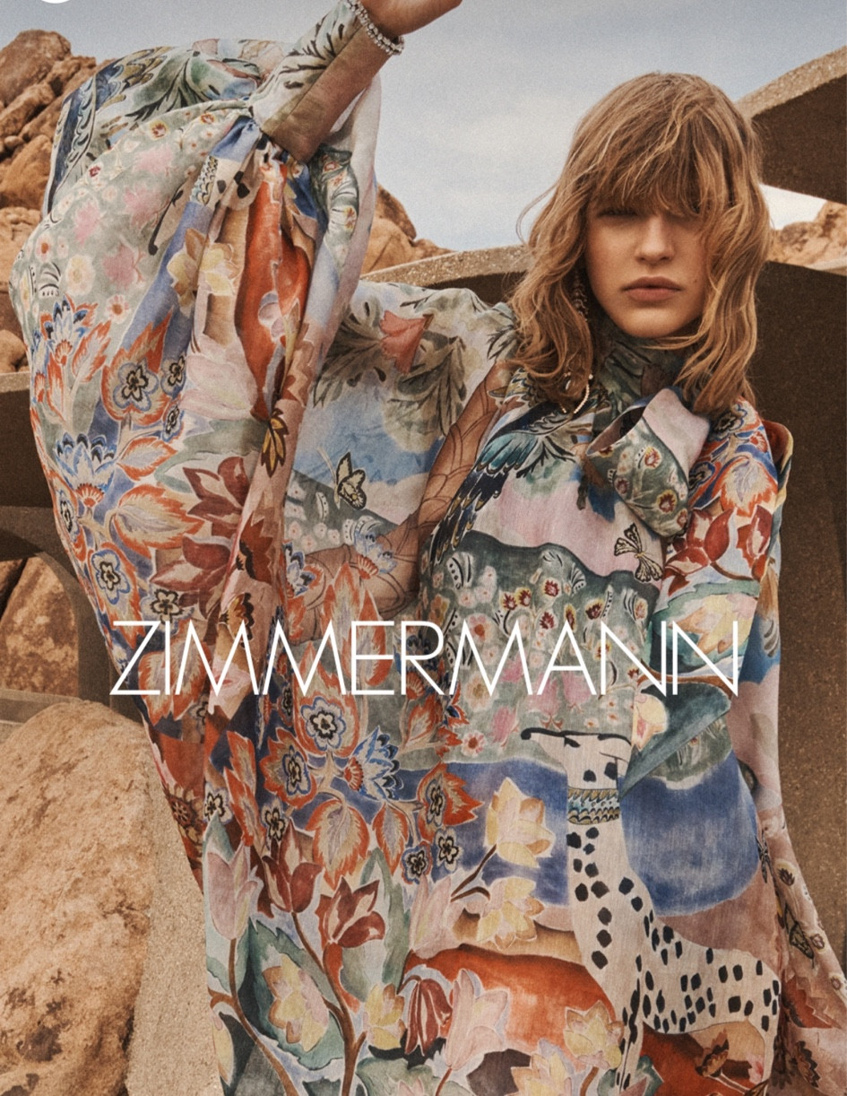 【Zimmermann】ILLUSTRATION BILLOW SHIFT シルクリネン ミニ Zimmermann Dresses | Australian Designer Collection | Coveti