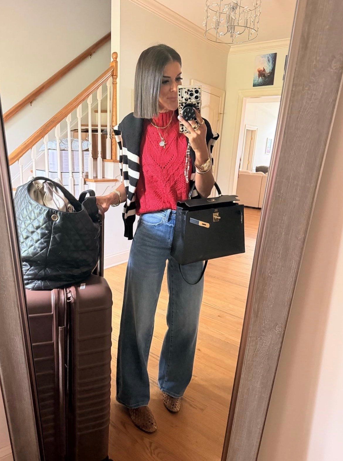 Today’s travel fit. Size small in sweater, size 24 in jeans

#LTKdayinmylife #LTKgrwm #LTKootd