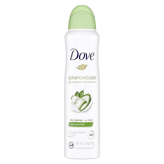 Dove Advanced Care Dry Spray Antiperspirant Deodorant for Women, Cool Essentials, for 48 Hour Pro... | Amazon (US)