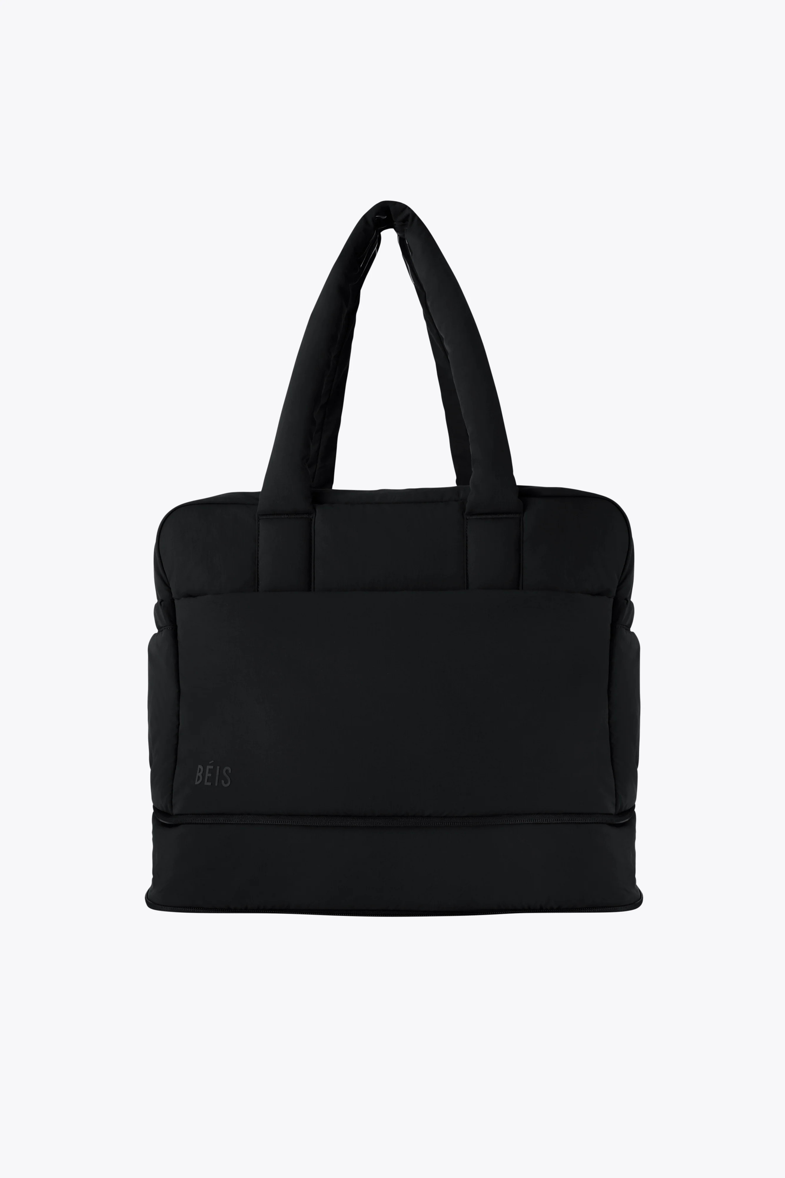 BÉIS 'The Air Duffle' in Black - Lightweight Black Duffle Bag for Travel | BEIS