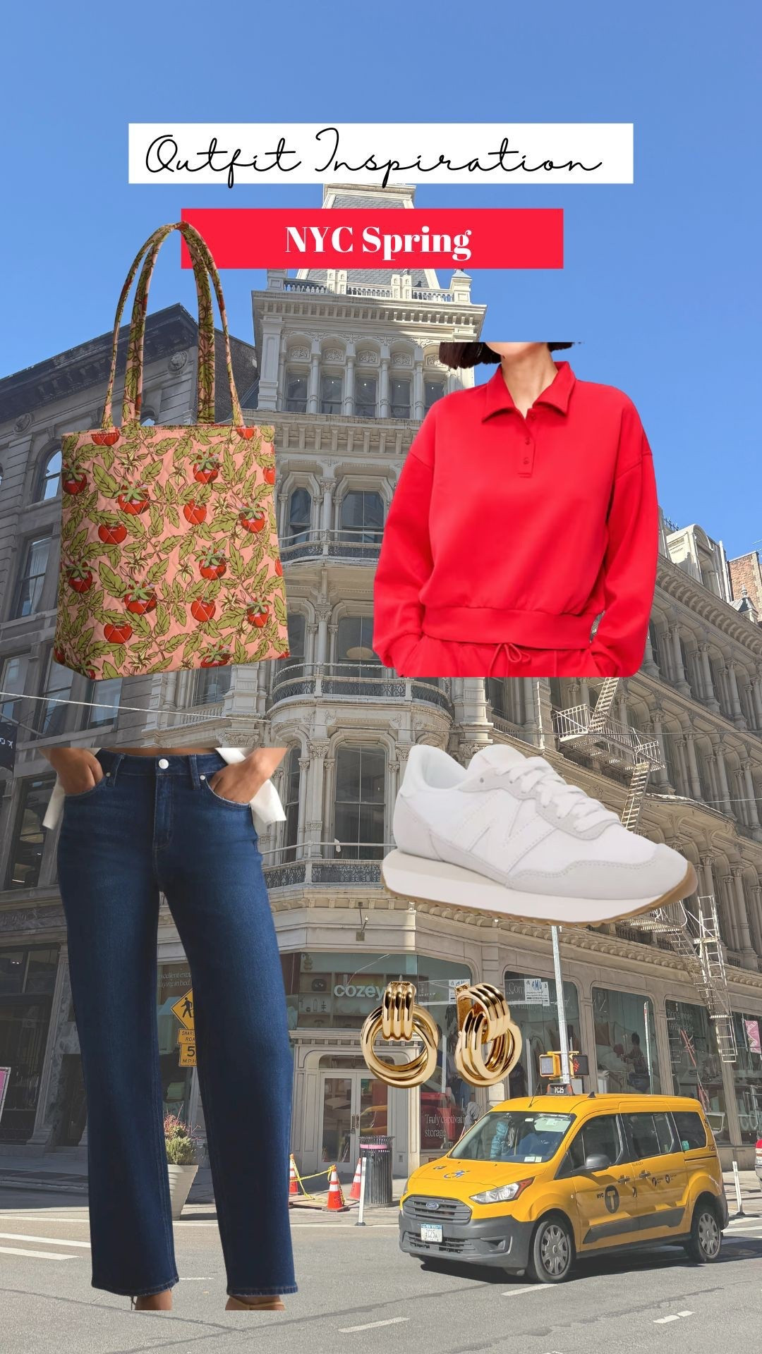 NYC spring outfit. On sale quarter zip. Jeans free shipping fit true to size. I’m 5ft 2 and do inseam 28

#LTKSeasonal #LTKSaleAlert