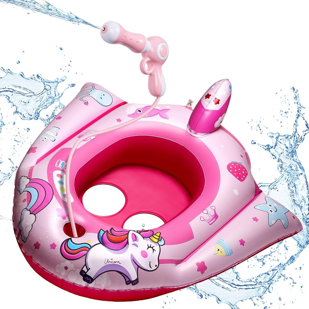 HopeRock Unicorn Pool Floats for Kids and Toddlers,with Water Gun, Pool Toys for 3-8 Years Old Gi... | Amazon (US)