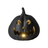 My Texas House Halloween Jack-o'-Lantern Tabletop Decoration, Black, 9" | Walmart (US)