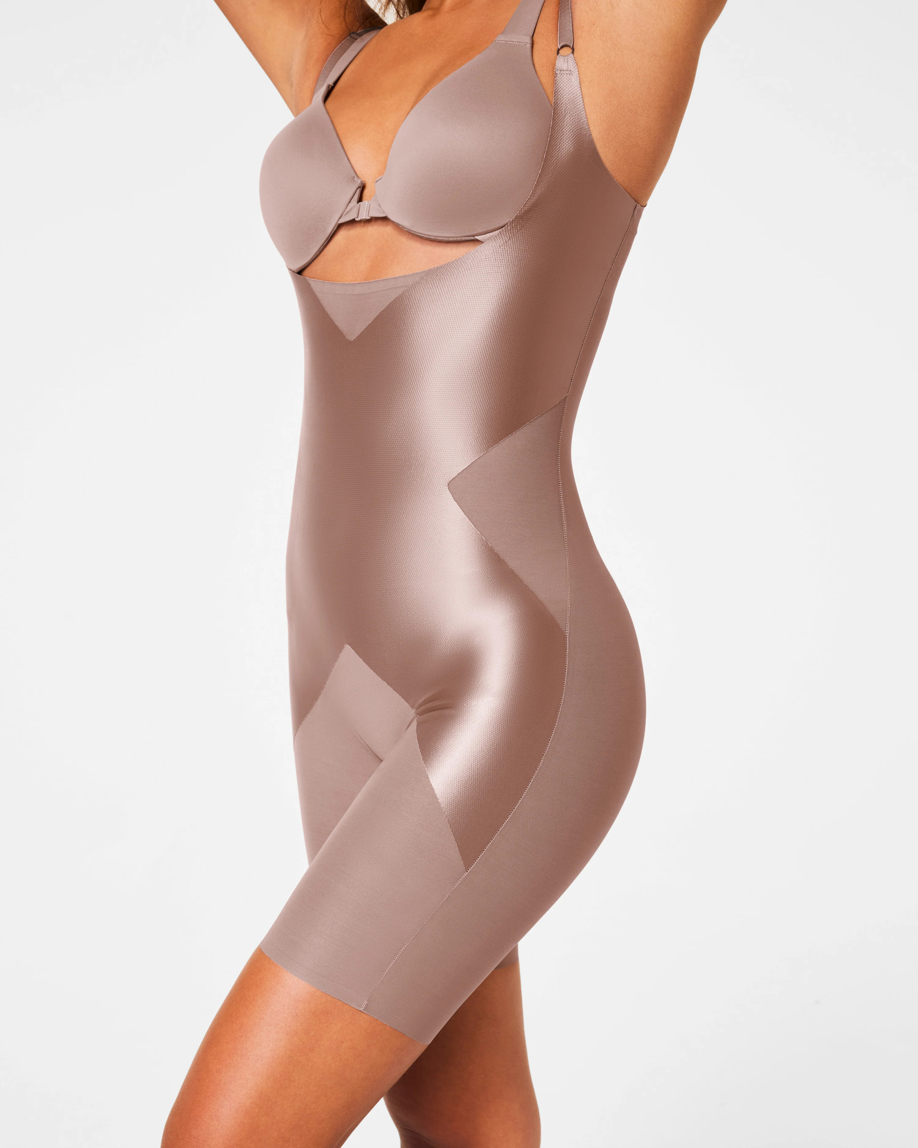 Satin-X™ Open-Bust Bodysuit with CoreX Shaping | SPANX | Spanx