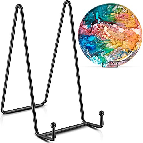 TR-LIFE Plate Stands/Holder for Display, 8 Inch, Large, Metal Frame for Picture, Decorative Platter, Book, Photo Easel (2 Pack) | Amazon (US)
