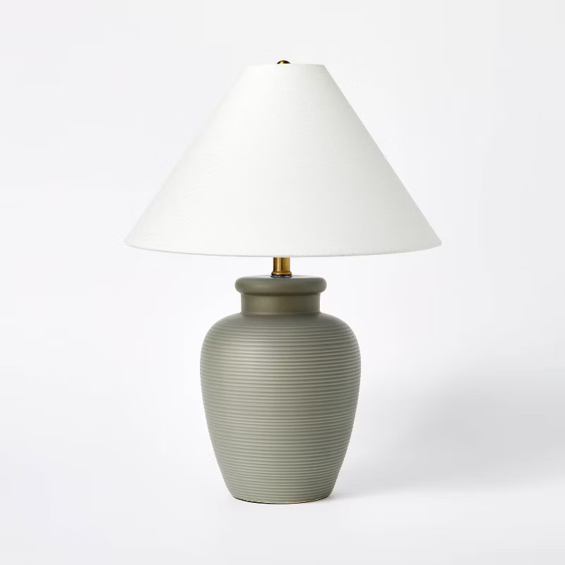 Large Table Lamp Forest Fog Dark Gray - Threshold™ designed with Studio McGee | Target