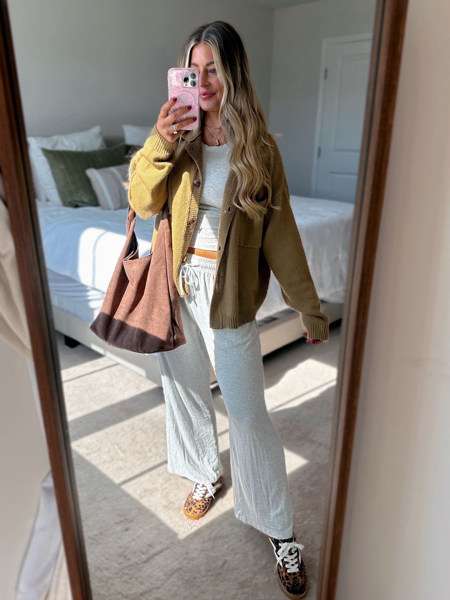 Wearing a medium in this two piece set and cardigan! Shoes, cardigan and set are on sale! 🫶🏼🧶🍂🍁

fall outfits | fall transitional outfits | fall basics | basics | amazon find | outfit Inspo | fall fit | comfy outfits | cute and comfy style | neutral outfits | mom outfit | mom style | minimalist style | capsule wardrobe | capsule wardrobe outfit
I fall style | affordable fall outfits | ways to wear | fall fashion | easy outfit idea


#momstyle #ootd #amazonfashion #amazon #microinfluencer #momfit #ltk #ltkstyletip #amazonfinds #easylook #amazonstorefront #shopwithme #amazoninfluencer #contentcreator #explore #explorepage #affordable #trending #easyoutfits #basics #falloutfit #shopltk 

#LTKMidsize #LTKSaleAlert #LTKU