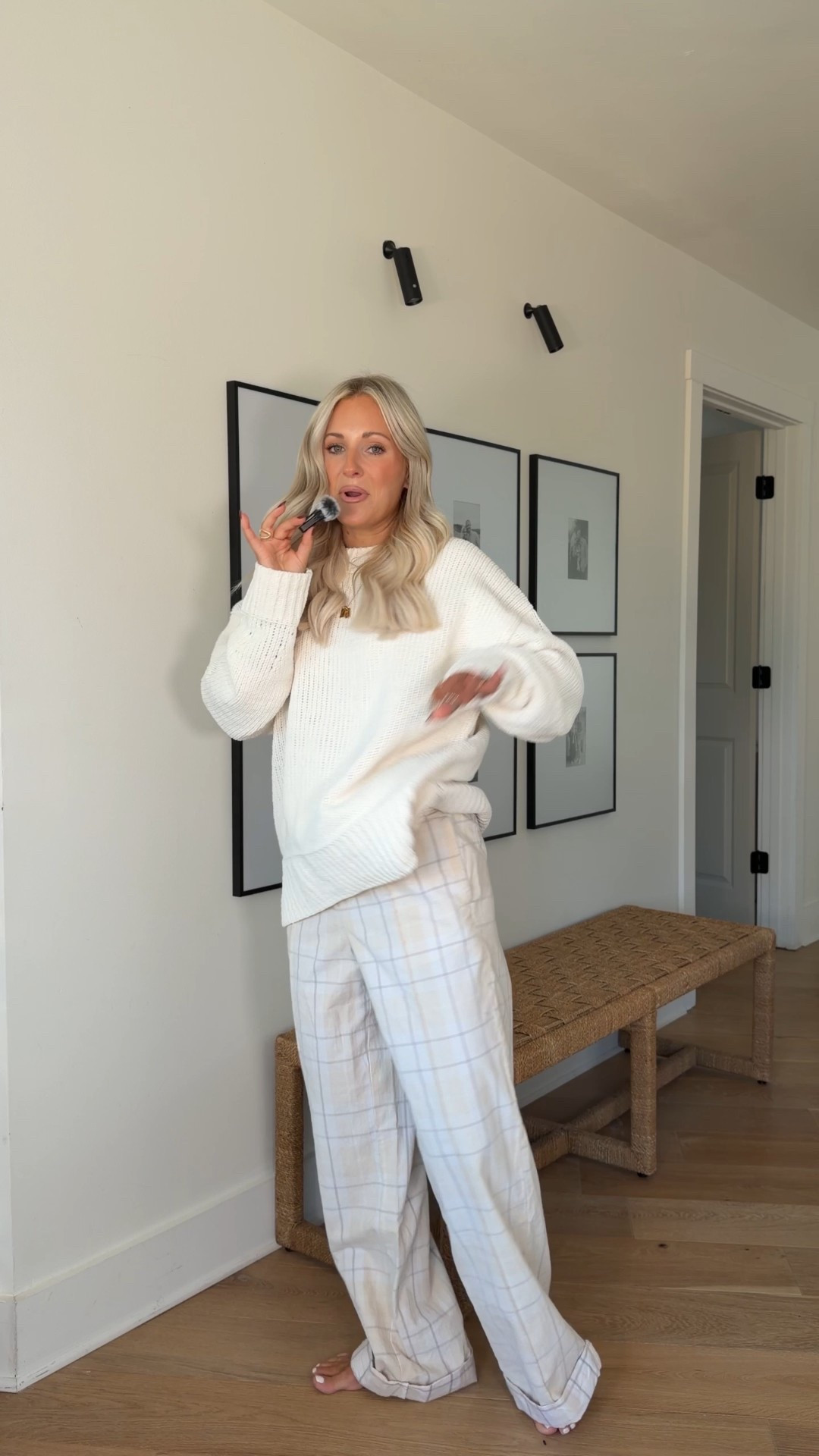 placed a big ole @aerie order — wearing small in the sweater and XS in the pants 🌿🧸☁️

spoiler alert: Aerie rarely misses the mark 🤭 #AerieREAL #AeriePartner 