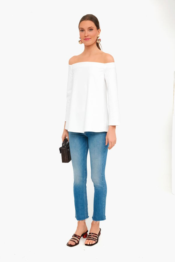 White Miranda Off the Shoulder Blouse | Tuckernuck (US)