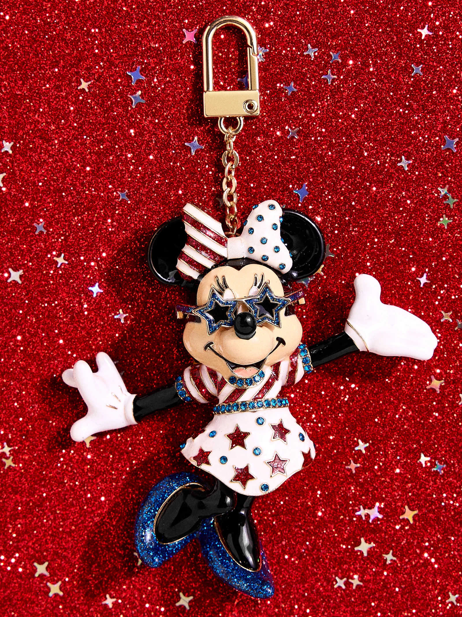 Disney Minnie Mouse Americana Bag Charm - Minnie Mouse | BaubleBar