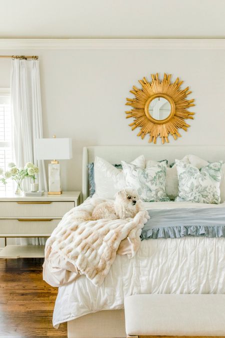 ✨Bedroom design and inspo✨

Modern linen, affordable, bedframe, king bed frame, nightstands, fluted, it would nightstands, modern, nightstands, transitional style bedroom, linen, pinch, pleat, drapes, Amazon, drapes, white linen, drapes, affordable, pinch, pleated drapes, gold drapery, rod, gold, drapery, rings, starburst mirror, gold round mirror, floral, blue, and white pillows, designer, look pillows, blue ruffle, betting, affordable, betting, so for Throw, cozy, betting, cozy, throw blue and white bedroom, design, Marble and Alabaster lamp, large affordable lamp, designer, look furniture, Amazon home, Amazon, find velvet, betting, velvet euro shams, velvet quilt 

#LTKhome #LTKunder100 #LTKFind