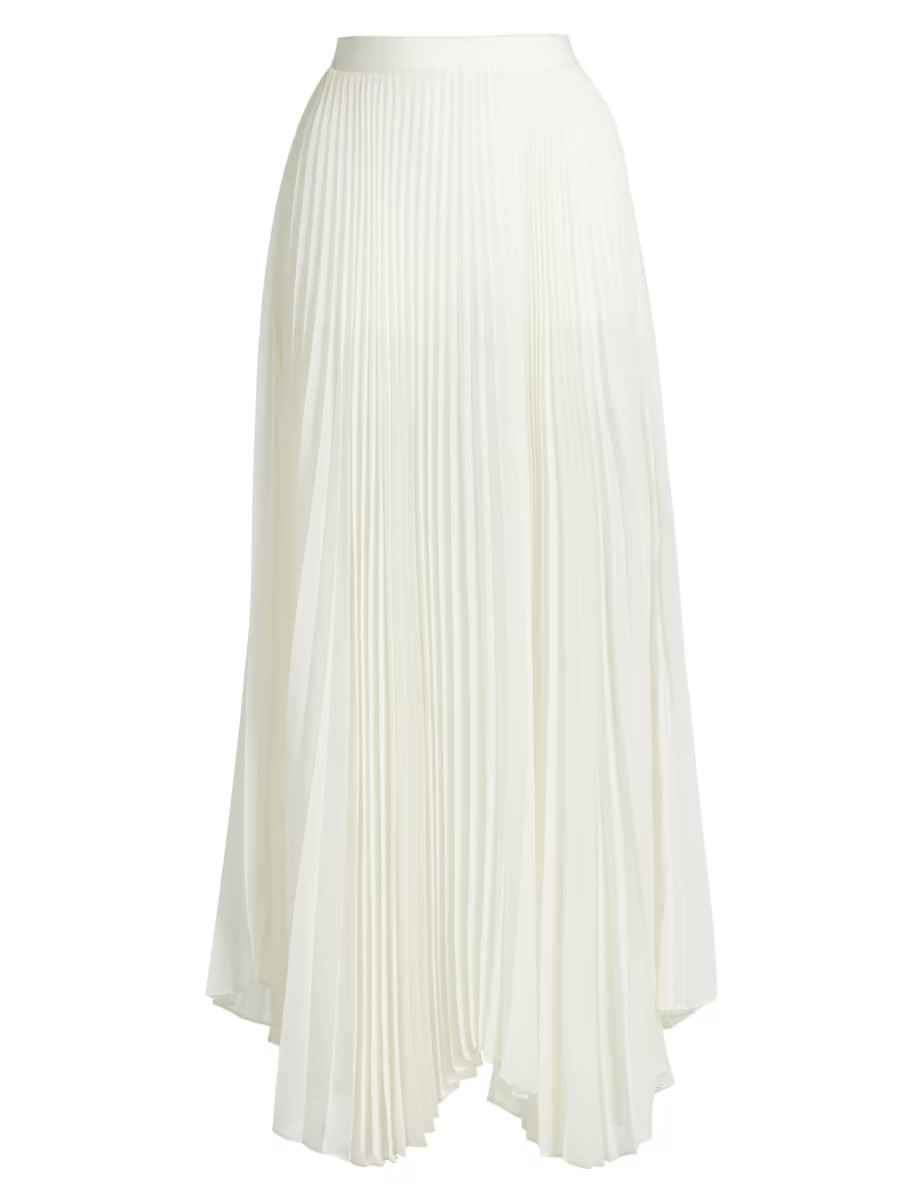 Katz Pleated Georgette Maxi Skirt | Saks Fifth Avenue