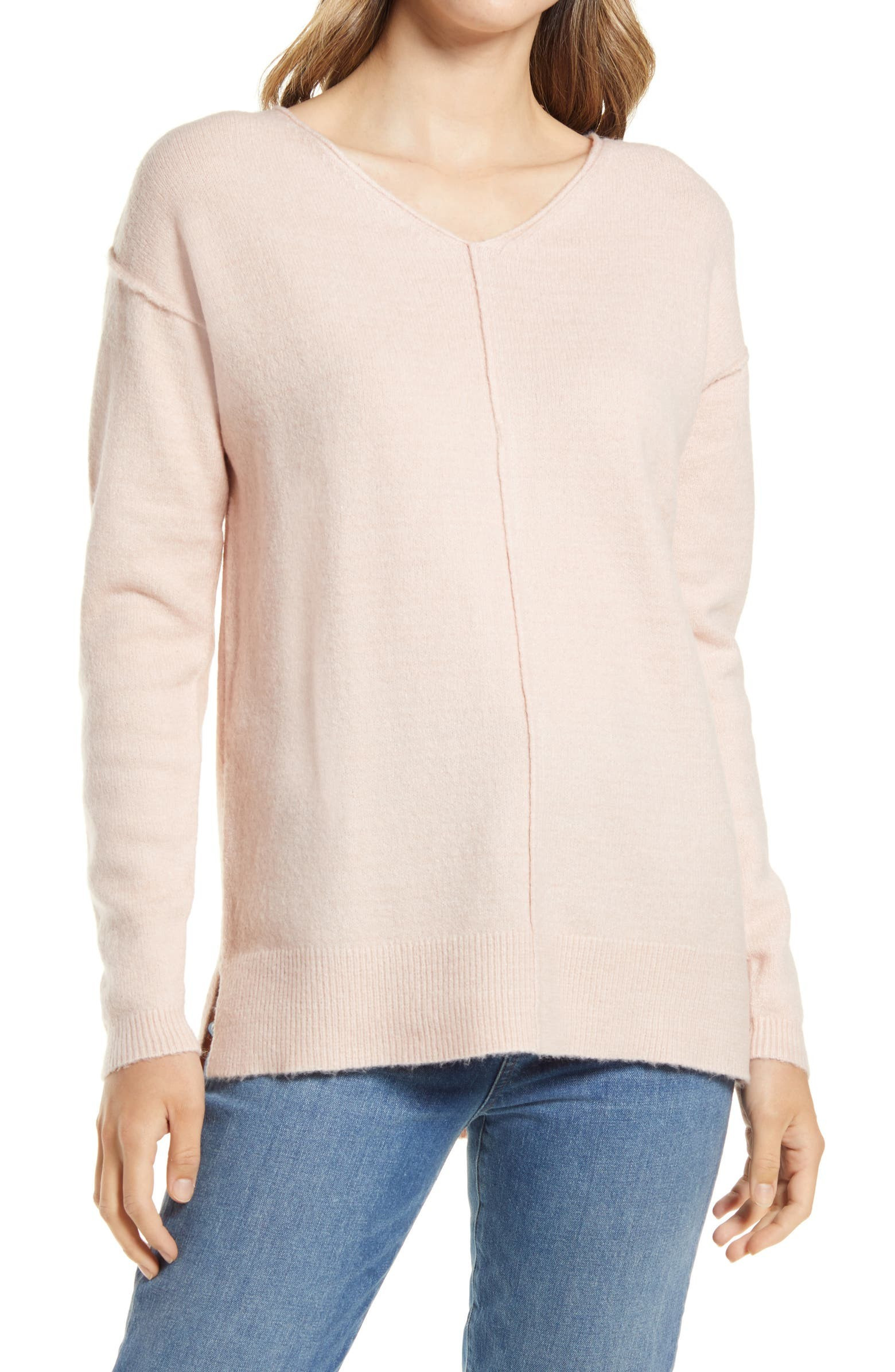 Women's High/Low V-Neck Sweater | Nordstrom