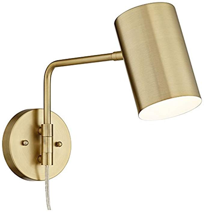 Carla Polished Brass Down-Light Swing Arm Wall Lamp | Amazon (US)