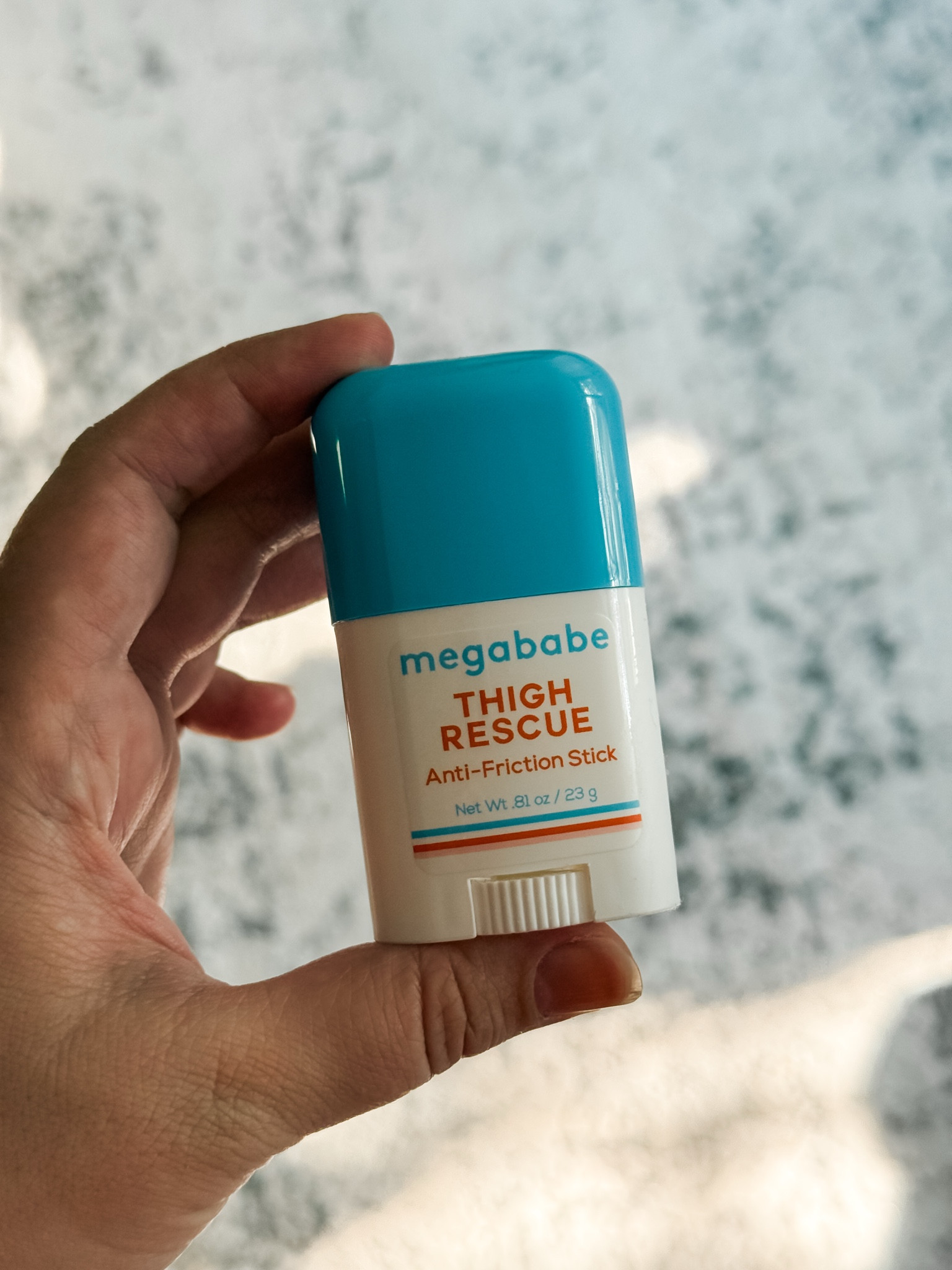 If you're a dress-and-skirt girl in the summer, this is your sign to grab one of these. The Megababe Thigh Rescue stick has been a staple for me for years. It glides on easily like deodorant and helps prevent uncomfortable chafing on hot days. It's one of those products that isn't glamorous, but once you try it, you'll wonder how you lived without it.

#LTKBeauty #LTKdayinmylife #LTKSeasonal