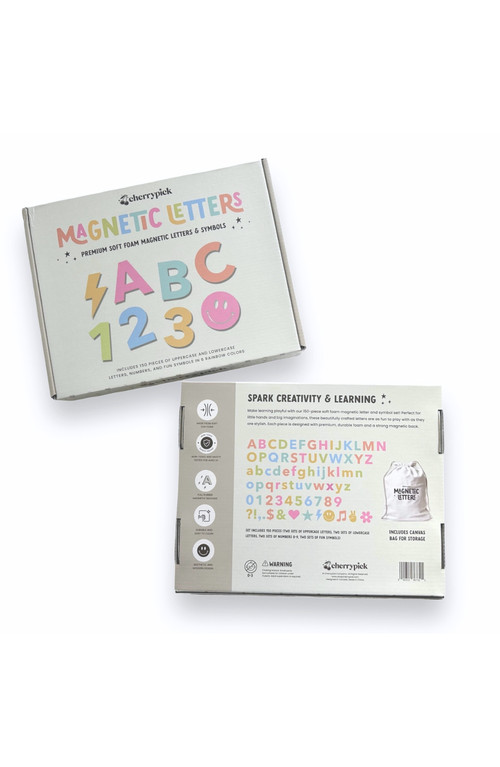 Cherrypick Soft Foam Magnetic Letters and Symbols Set in Pastel Rainbow at Nordstrom | Nordstrom