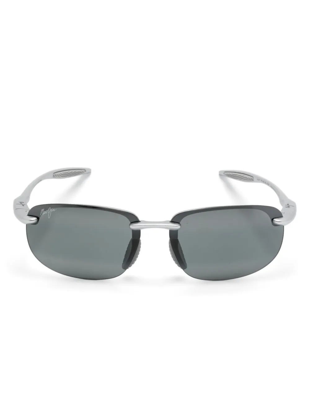 Maui Jim rectangle-frame sunglasses - Silver | Farfetch Global