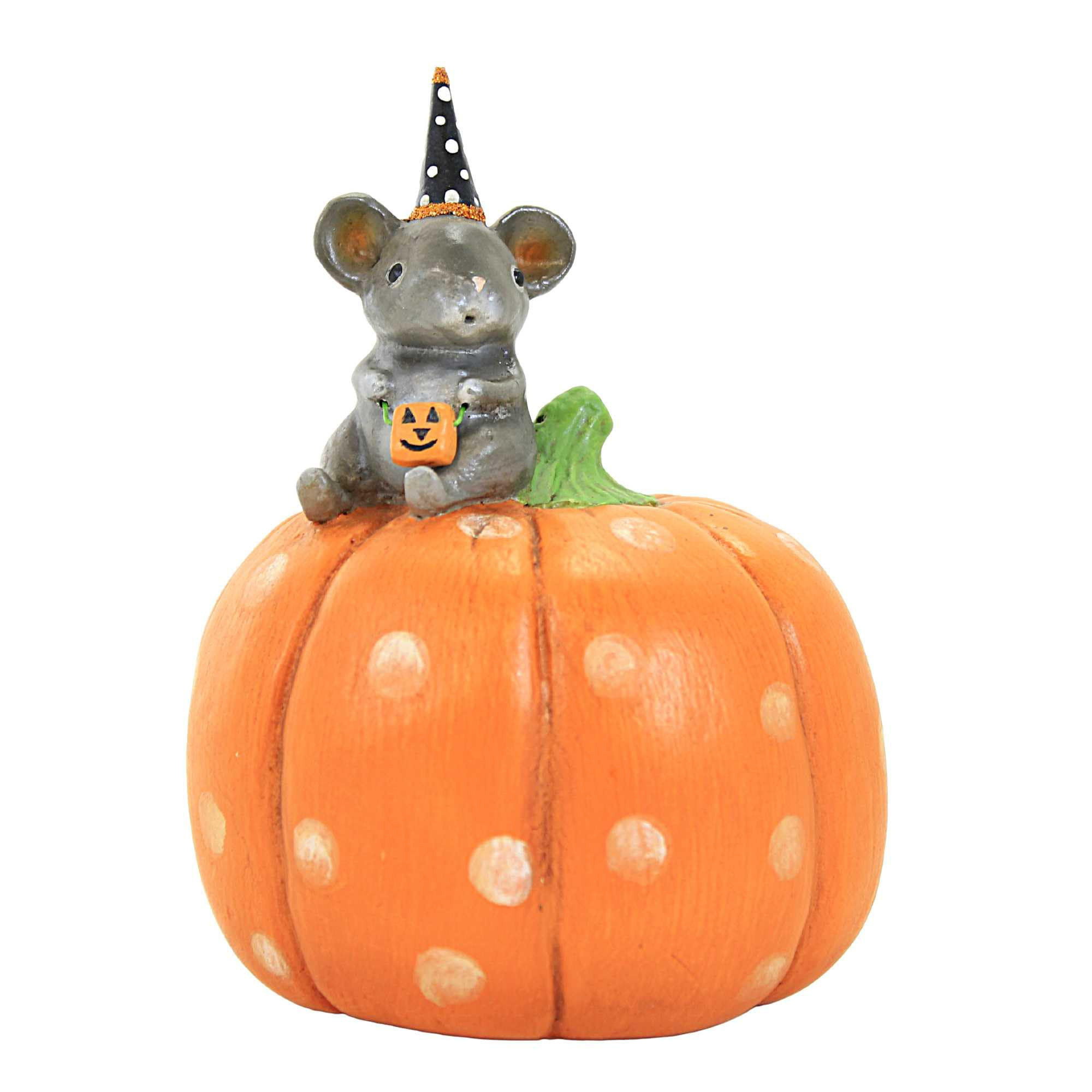 Bethany Lowe Designs - Halloween Mouse on Pumpkin - MA2077 | Amazon (US)