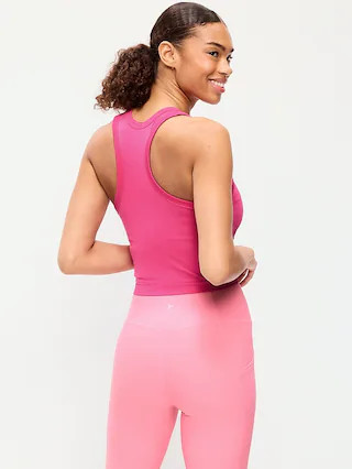 Seamless Fitted High-Neck Crop Top | Old Navy (US)