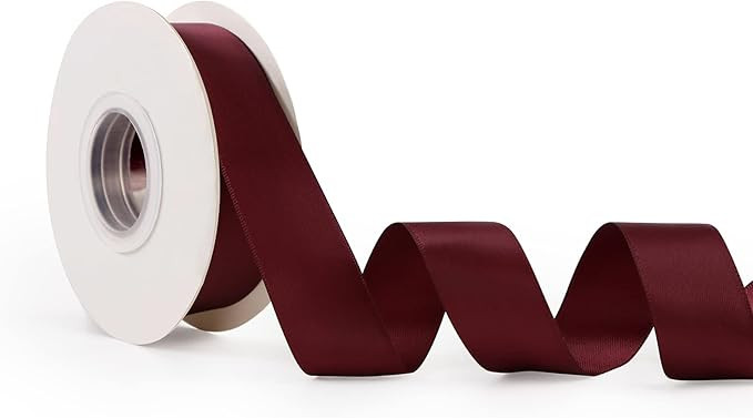 DINDOSAL Dusty Blue Ribbon for Wedding Double Face Dusty Blue Satin Ribbon 1 Inch Silk Ribbon for... | Amazon (US)