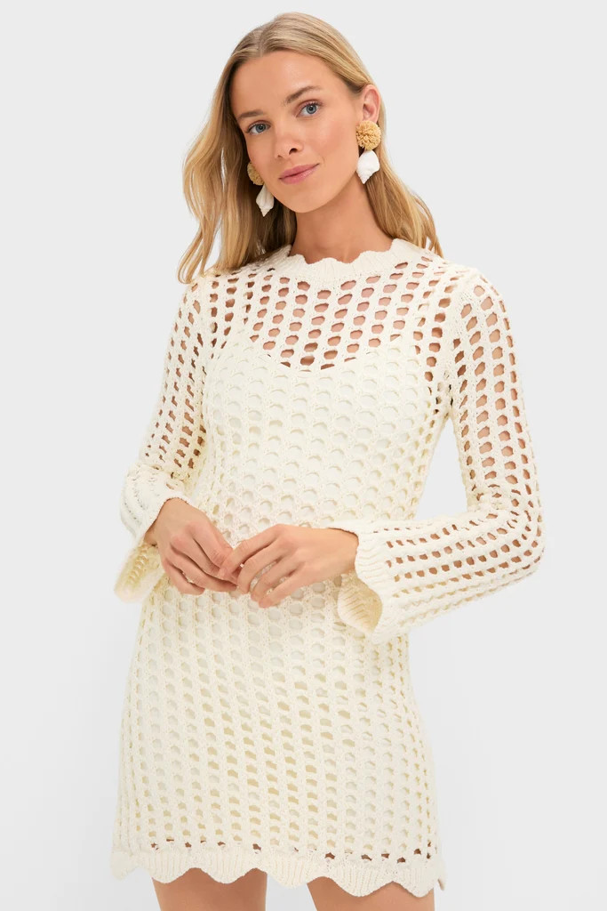 Ivory Knit Tamara Mini Dress | Tuckernuck (US)