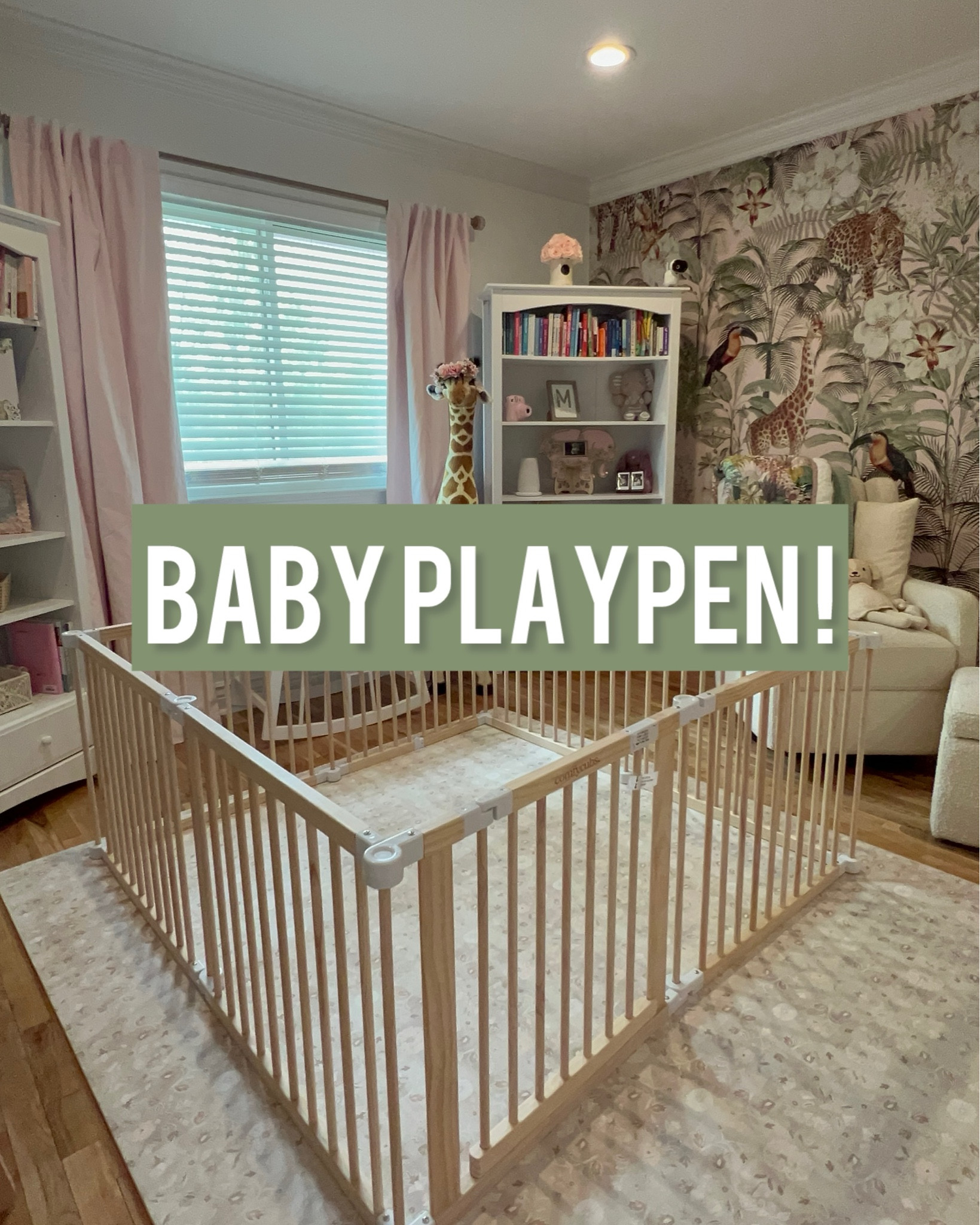 When through 3 different playpens and finally found THE ONE! 🧸🩷 Already built together & ready to go in box! Made with natural & safe materials, FOLDABLE for easy storing & travel, easy to adjust into different shapes, + baby proof latch & lock door! 10/10! 🌟 

#LTKfamily #LTKbump #LTKbaby